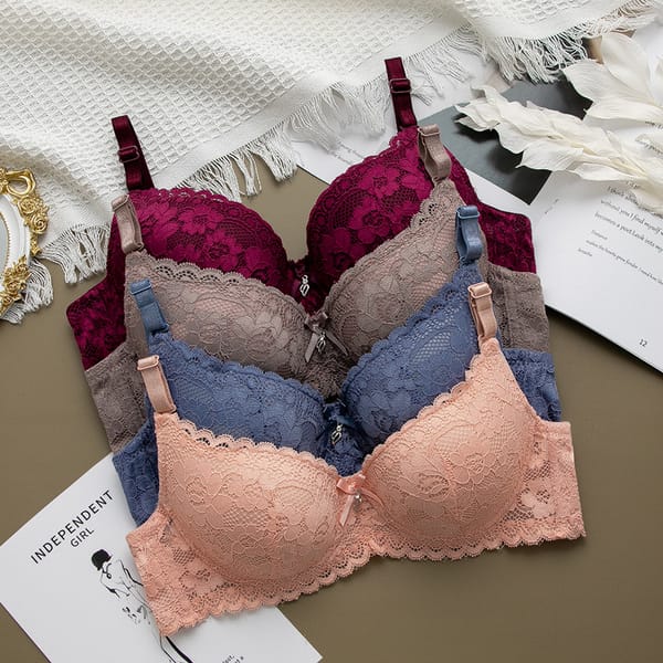 Plus Size 90B Push Up Bra Breathable Lace Bras Sexy Underwear For Women Bralette Lingerie Intimates ropa interior femenina