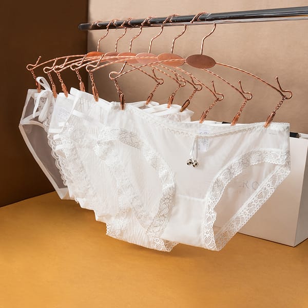 Sexy Lace Panties Explosive Cross Bandage Women Underpants Solid White Color Low Waist Seamless Thong Underwear Hollow Lingerie