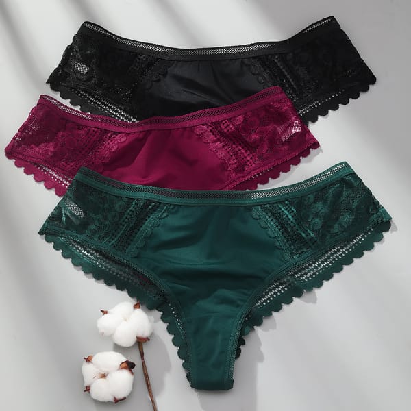 Sexy Lace Thong Seamless Underwear Women's Panties Hollow Out Comfort Female Underpants Ladies Lingerie