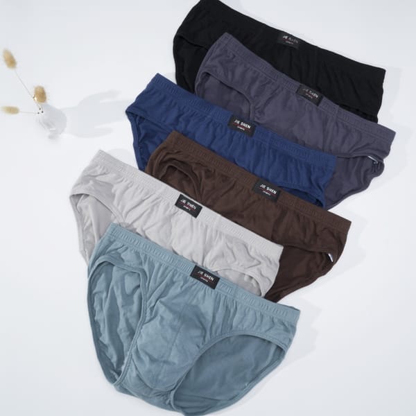 2 Pcs/Lot Men's 100% Cotton Briefs Comfortable Male Underwear Lingerie Panties Plue Size Xl -5XL High Quality Shorts Underpants