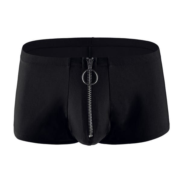 Men's Boxers Shorts Underwear Gay Bikini Slip Homme Solid Panties Man Zip Low Rise U Convex Pouch Underpants Cueca Calzoncillo