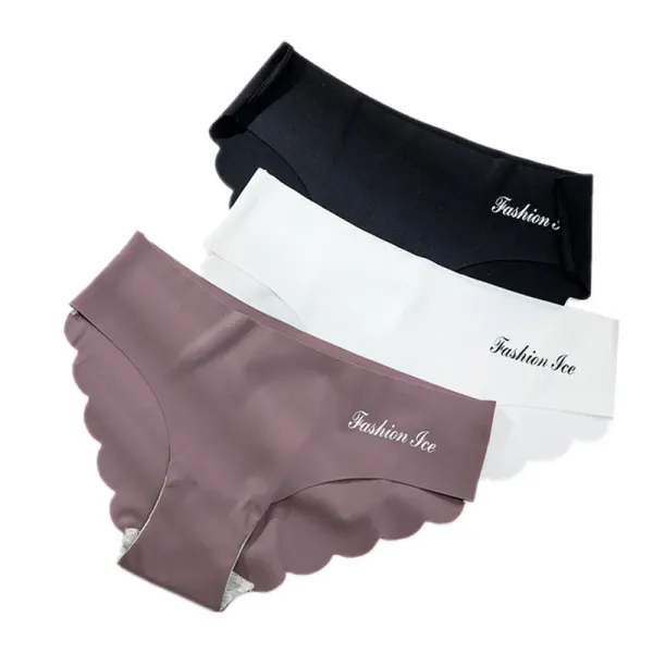 Panties for Women Seamless Panty Set Solid Invisible Underwear Sexy Low Waist Briefs Women's Underpants Lingerie Dropship 2023