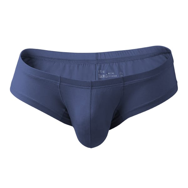 Modal Mini Boxer Briefs Men Sexy Underwear Bulge Pouch Panties Low Rise Bikini Trunks Soft Lingerie Male U Convex Underpants