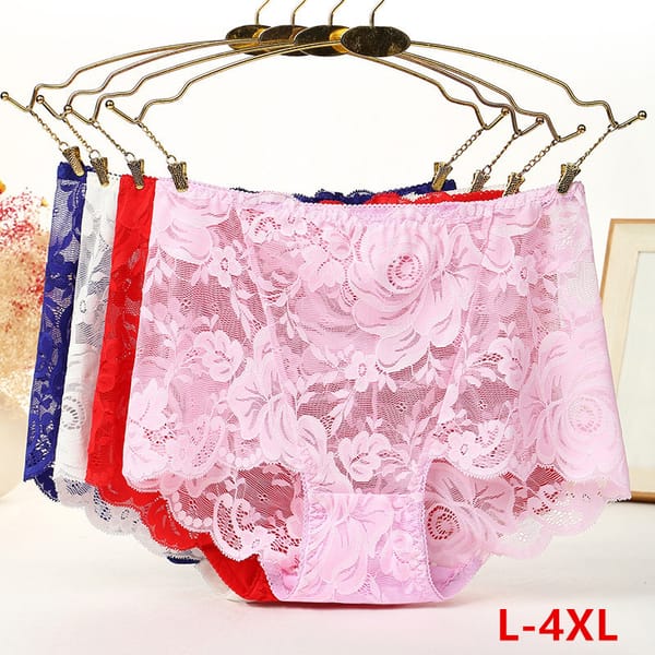 New women's underwear sexy lace no trace hip high waist female triangle underwear cotton ankle comfortable Panties women