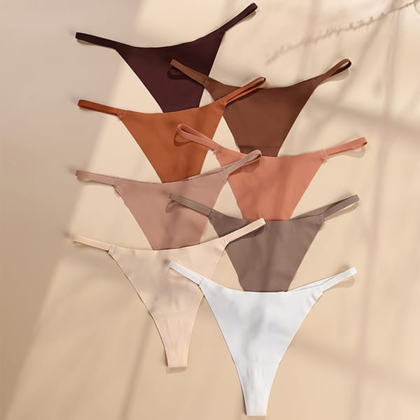 Women's Panties Ice Silk Thongs G-string Underwear Ladies Seamless Female Lingerie Sexy T-back Woman Underwear стринги женские