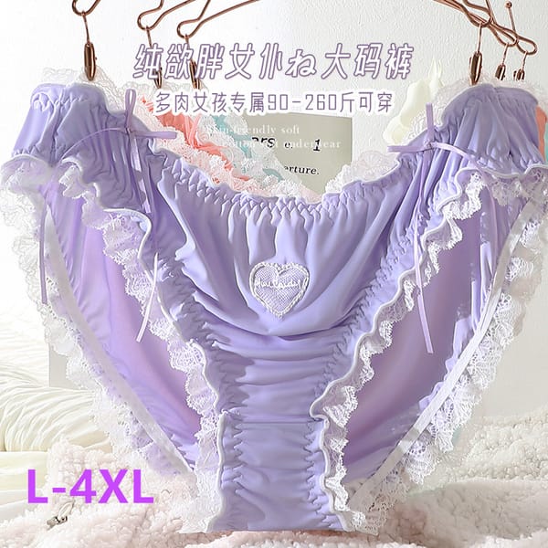 Women's Sexy panties Plus size underwear women Lolita cute maid lingerie for woman soft lace bragas sexys lenceria para damas