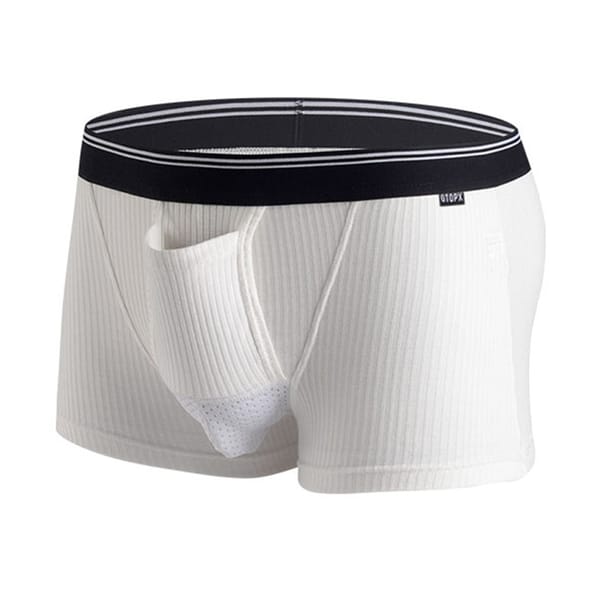 Mens Cotton Soft Breathable U Convex Sexy Underwear Boxers Shorts Pouch Underpants Trunk Simple Seamless Men Boxer Shorts