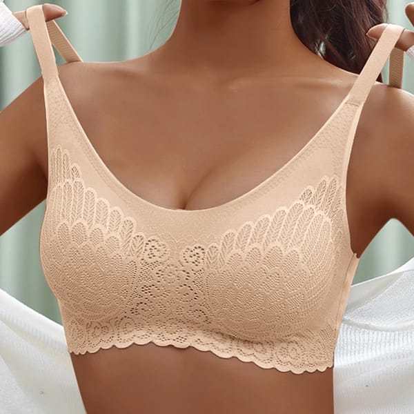 Plus 4XL Latex Bra Seamless Bras For Women Underwear BH Push Up Bralette With Pad Vest Top Bra Women's No Steel Ring Underwear