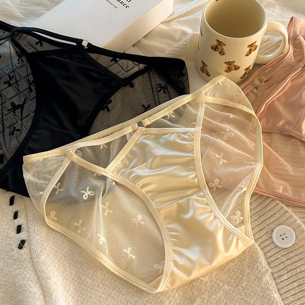 M-XL Women's Underwear panty Girls' Cute Briefs Woman clothing Mid Waist breathable Underpants Sexy Lace Panties Female Lingerie