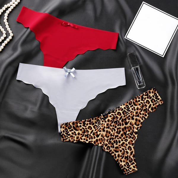 New Arrival Sexy Women's Lace Panties Seamless Panty Briefs Leopard Design Fashion Crotch Cotton Low Waist Underwear Intimates