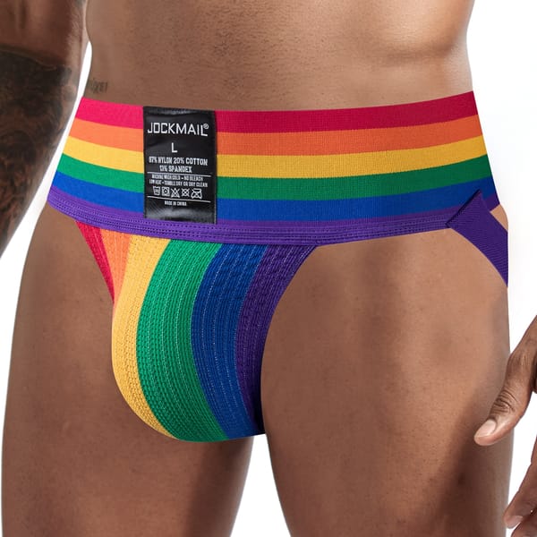 JOCKMAIL Jockstrap Men Underwear Slip Homme Sexy Cuecas Masculinas UnderpantsThongs G Strings Tanga Hombre Gay Male Panties
