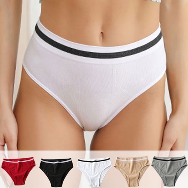 2PCS Women's Underwear Panty Female Underpants Solid Color Panty Intimates Women Lingerie Sexy Panties