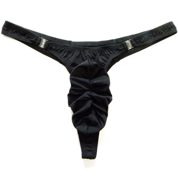 1pc Men's Fashion Sexy G-strings Briefs Underwear Elastic Waist T-back Breathable Panties Thong With Buckle Man Underpants