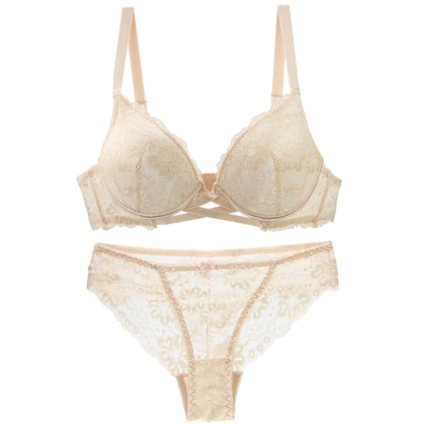 2021 New Sexy Floral Lace Bras Set For Female Lingerie Intimates Beige Black Blue Pink Red White BCDE Cup Underwear