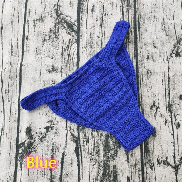 Mens Swim Shorts Women Breathable Underwear Hand Crochet Gstring Swimming Sunbathing Thong Trunks Beach Board Shorts