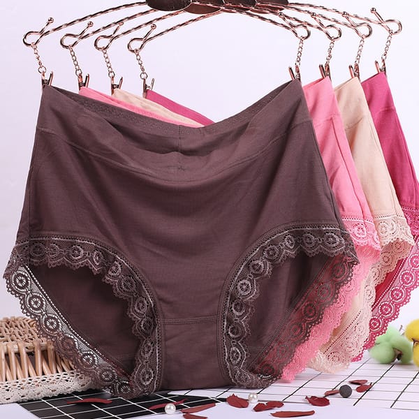 Modal plus fat  size underwear women's 200kg medium high waist middle-aged and elderly mother's briefs